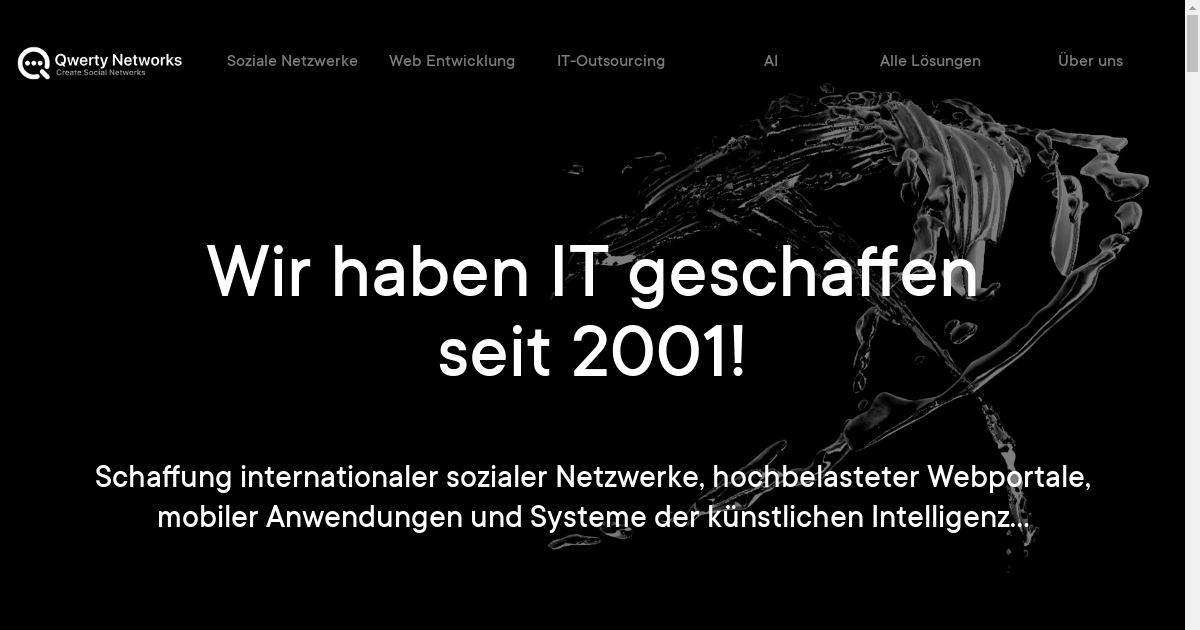 IT-Unternehmen Qwerty Networks: Erstellung sozialer Netzwerke